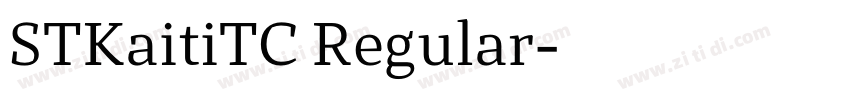 STKaitiTC Regular字体转换